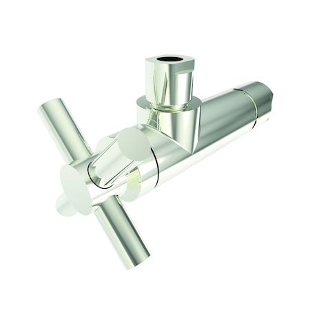 Newport Brass Angle Valve, 1/2" Compression in Polished Nickel 403X-1-15